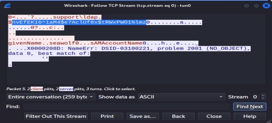 TCP data steam