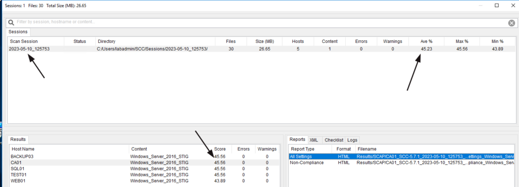 NIST SCAP Configuration Compliance track your improvements 