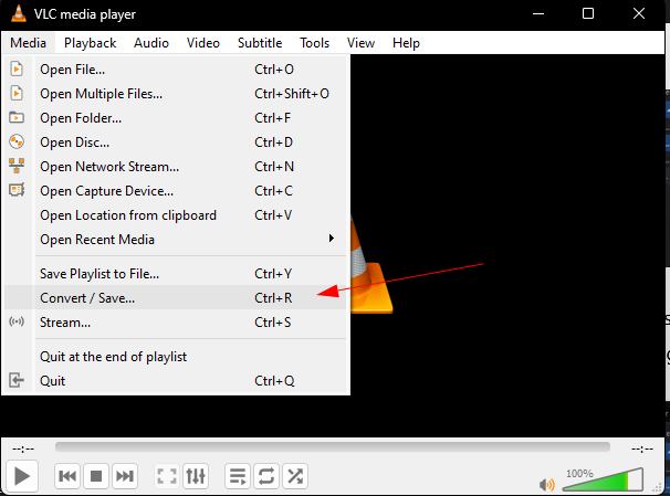 VLC Player convert adn downlaod the SoundCloud file